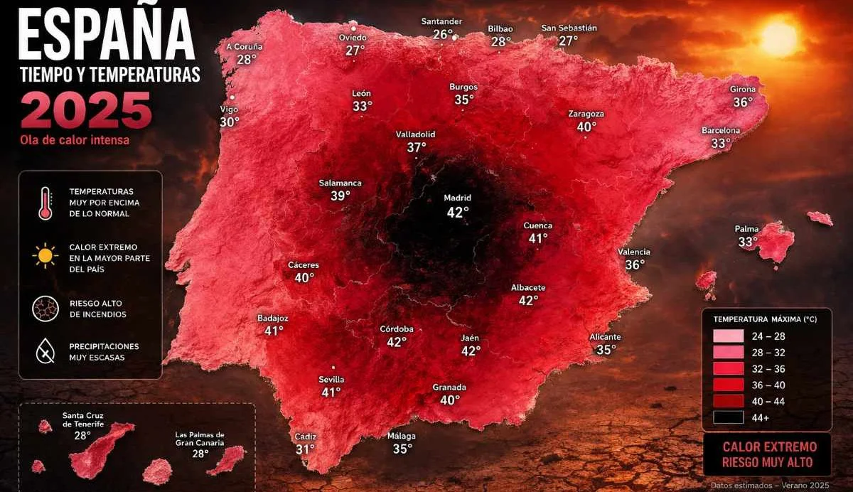 Mapa cromático España 2025