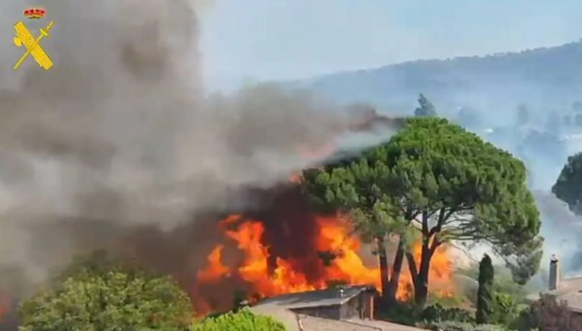 incendio en Madrid