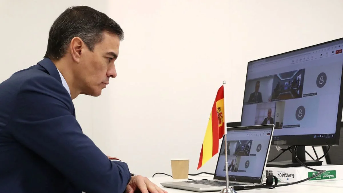 Pedro Sánchez trabajando Flickr