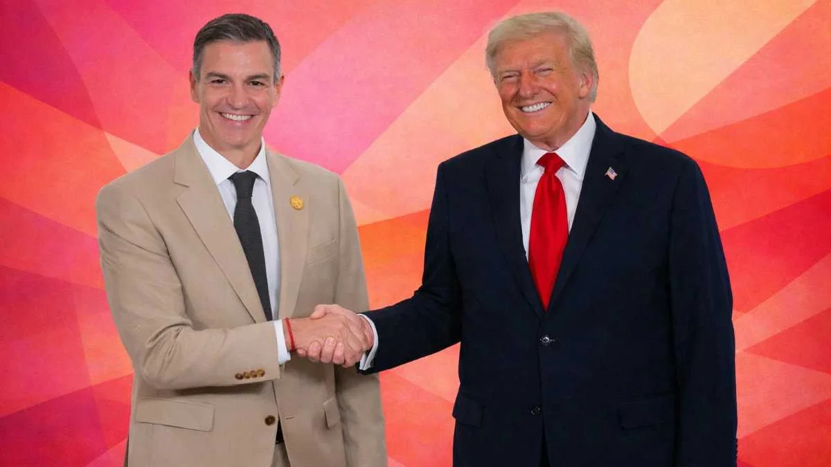 Sánchez y Trump IA