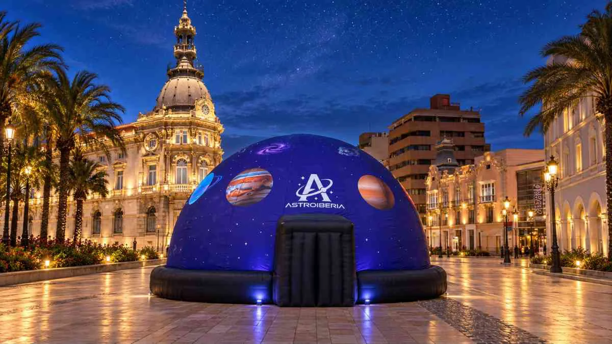 planetario portátil de proyección inmersiva en 360 grados 