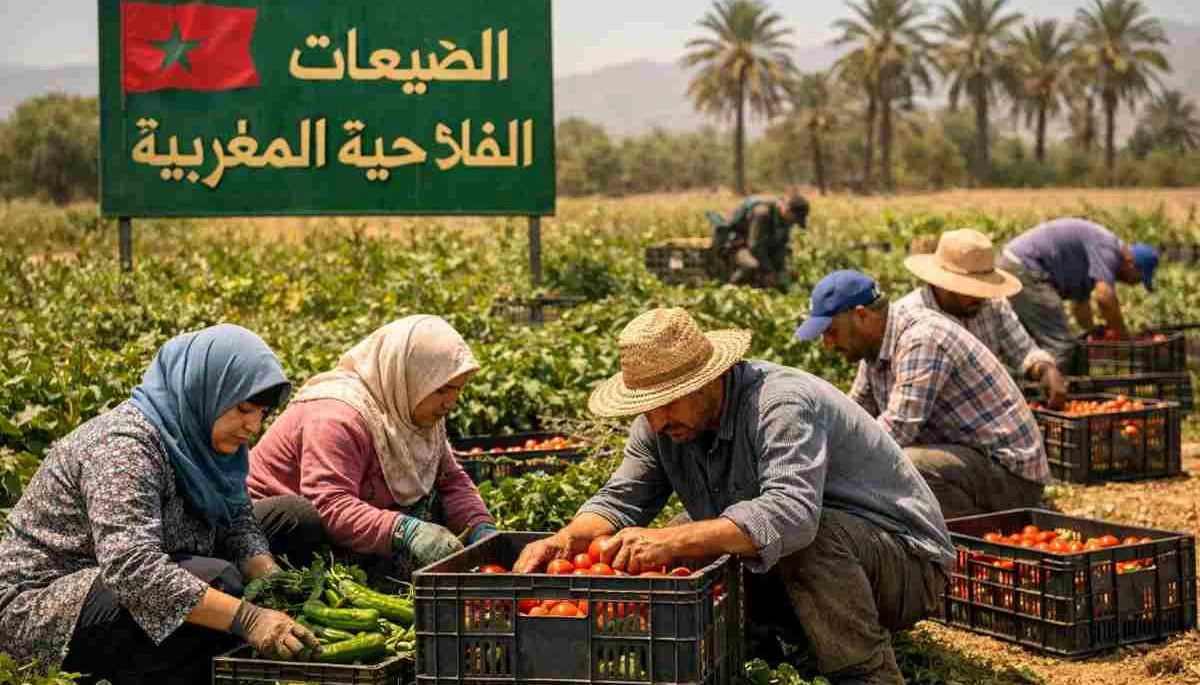 Trabajadores del campo en Marruecos IA