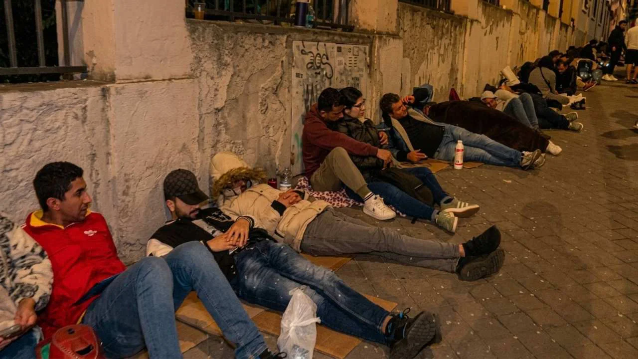 Inmigrantes en la noche de Madrid Telemadrid