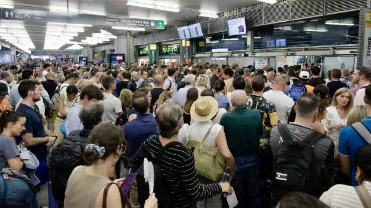 Atocha colapso trenes