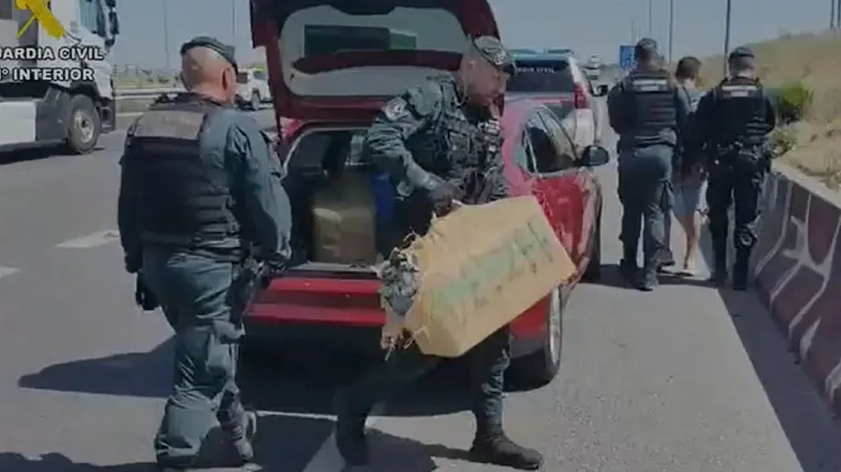 Momento de la detención Guardia Civil