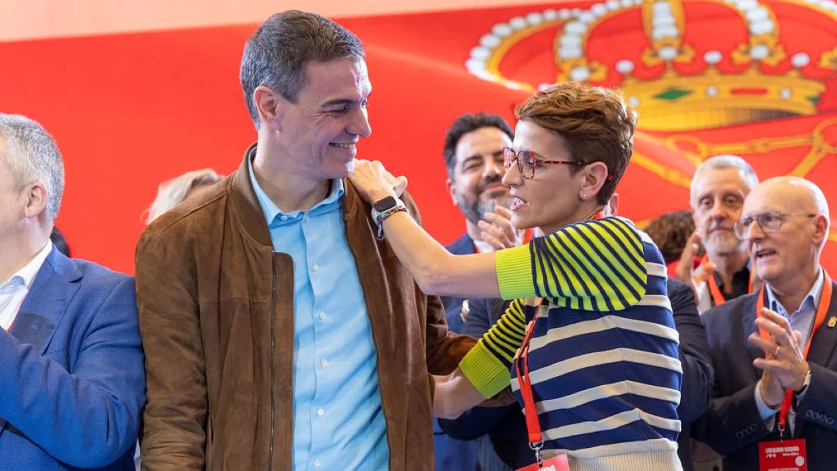 María Chivite y Pedro Sánchez Flickr