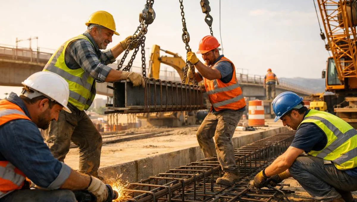 Trabajadores de construcción IA