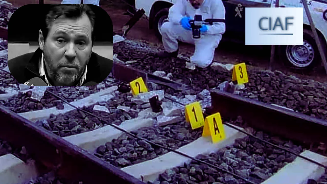 Montaje-con-foto-del-rail-roto-de-Adamuz-Oscar-Puente-y-el-logo-de-la-CIAF