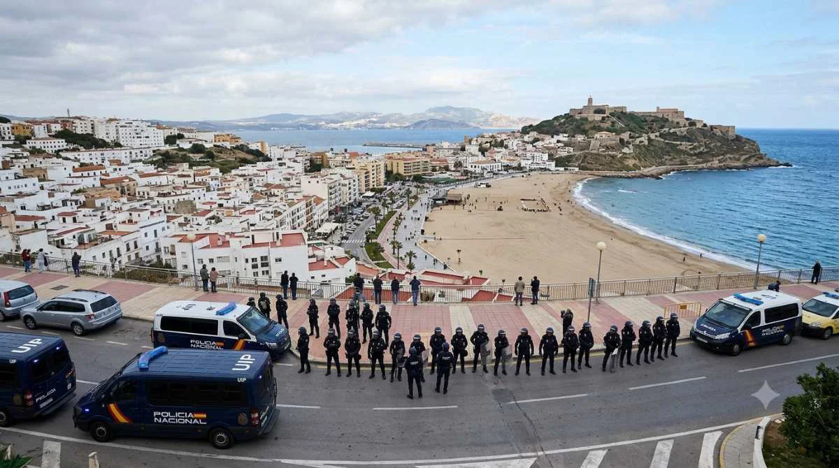 Antidisturbios en Ceuta
