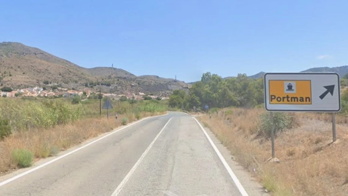 Carretera N-345 que une La Unión con Portmán
