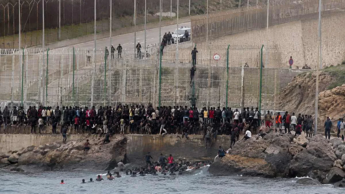 Entrada ilegales a Ceuta IA